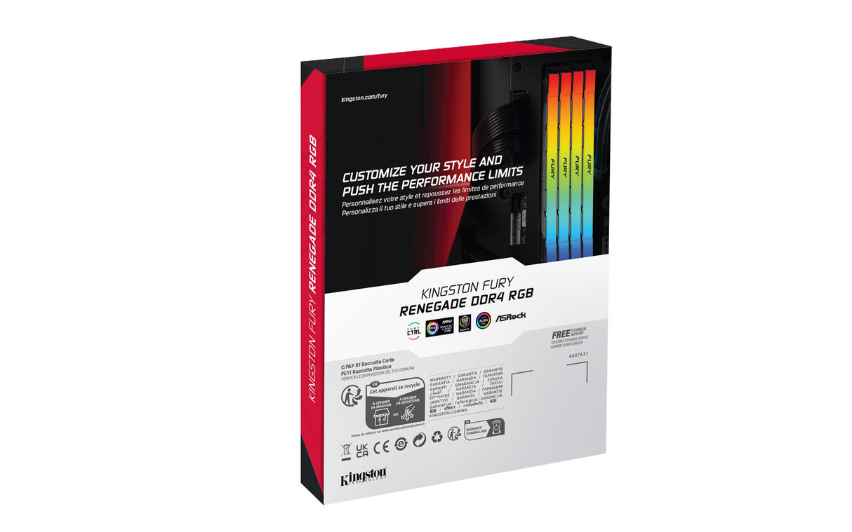 EAN 740617338270 - Kingston Technology FURY Renegade RGB módulo de memoria 2 x 8 GB 4000 MT/s 288-pin DIMM imagen 6