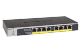 Hub  Switch Netgear Gs108lp-100eus 8xgigabit/Pared+Rack/8xpoe Gs108lp-100eus