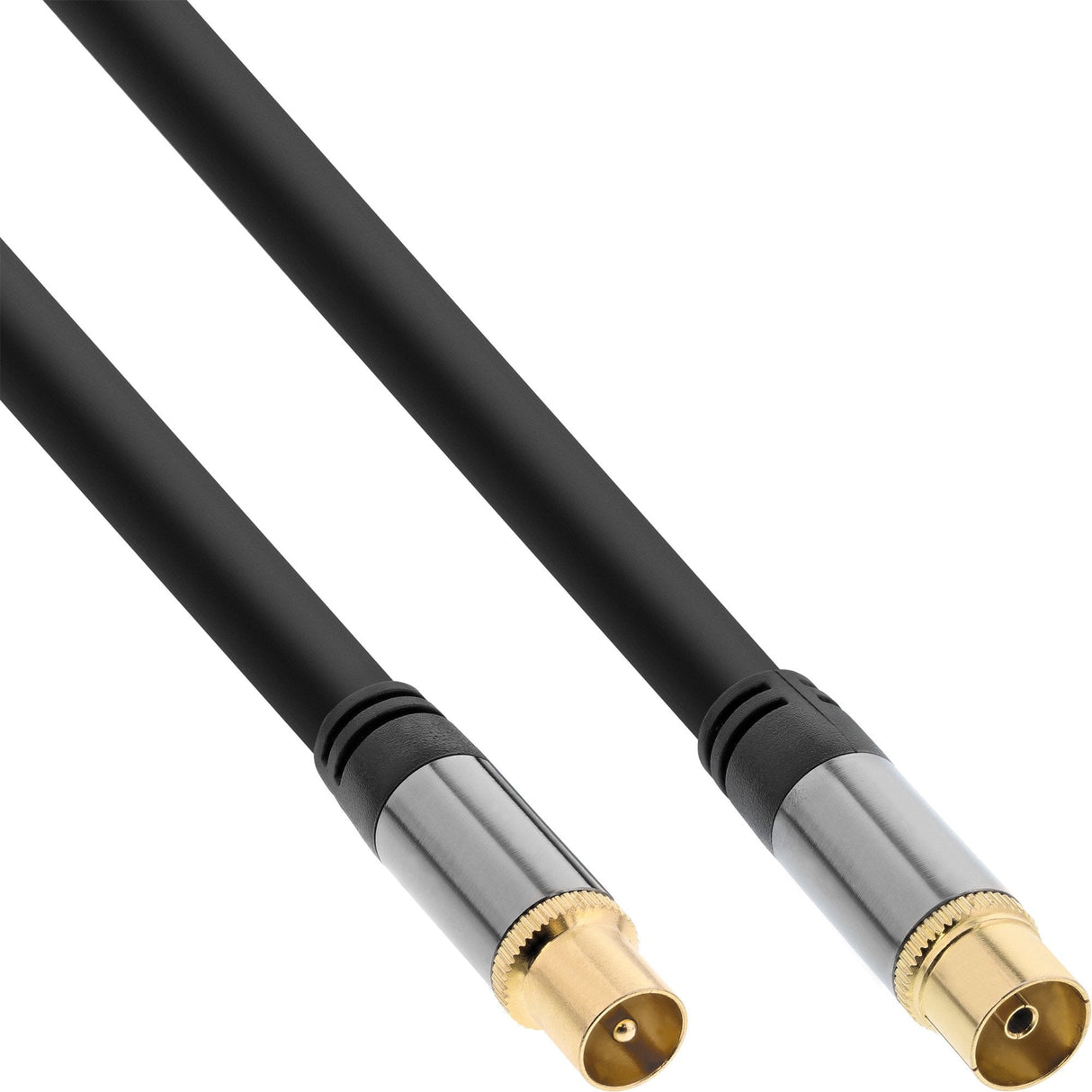 Cable De Antena Inline Premium, 4x Blindado, >110db, Negro, 3m