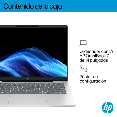 EAN 0199251569197 - HP OmniBook 7 AI 14-fr0011ns Intel Core Ultra 5 225U Portátil 35,6 cm (14") 2K 16 GB LPDDR5-SDRAM 1 TB SS imagen 5