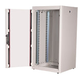 Roline 19-Zoll Netzwerkschrank Basic 22 He, 600x600 Bxt Glastr Grau