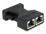 Delock Adaptador De D-Sub 15 Pin Hembra A 2 X Rj45 Hembra