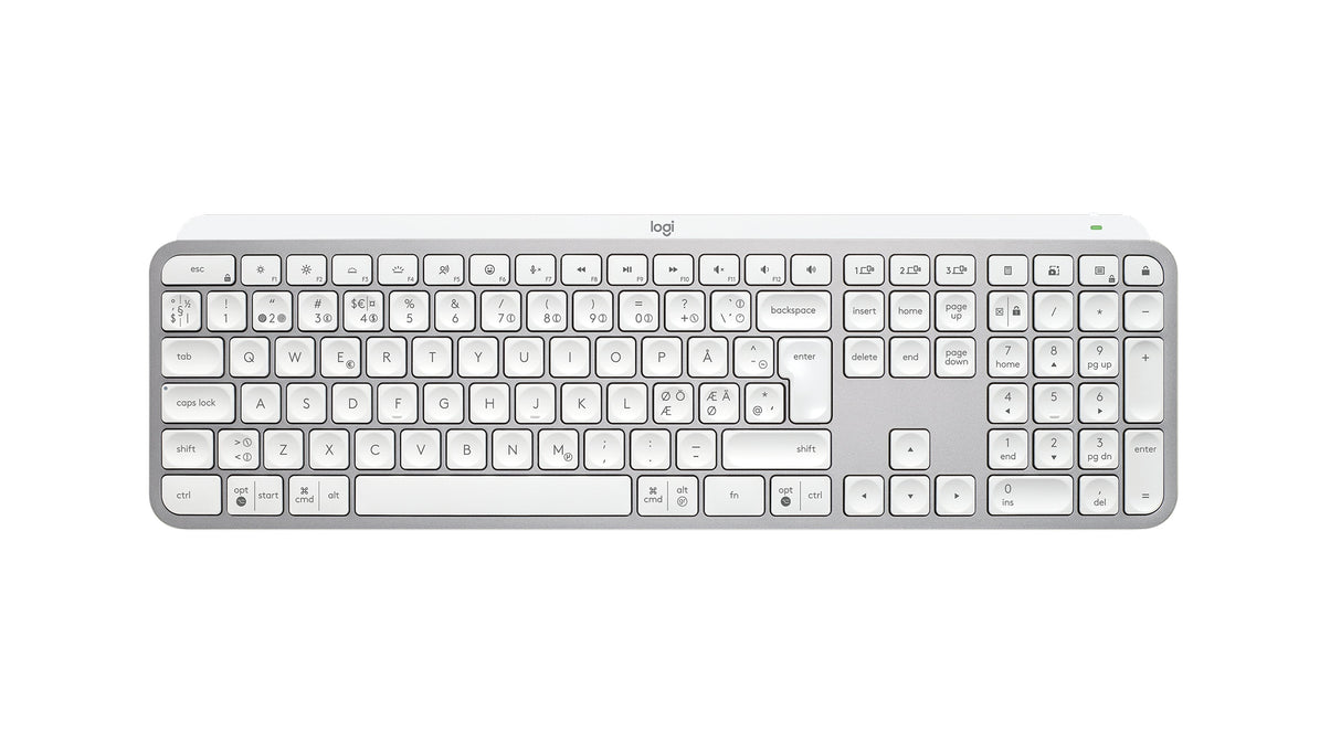 Mx Keys S Wireless Keyboard, Pale Grey