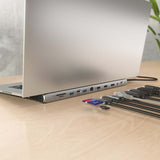 EAN 8435739902929 - AISENS ASUC-12P020-GR base para portátil y replicador de puertos Alámbrico USB 3.2 Gen 1 (3.1 Gen 1) Type imagen 6