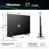 EAN 6942351418711 - Hisense 55E77Q 139,7 cm (55") 4K Ultra HD Smart TV Wifi Negro imagen 2