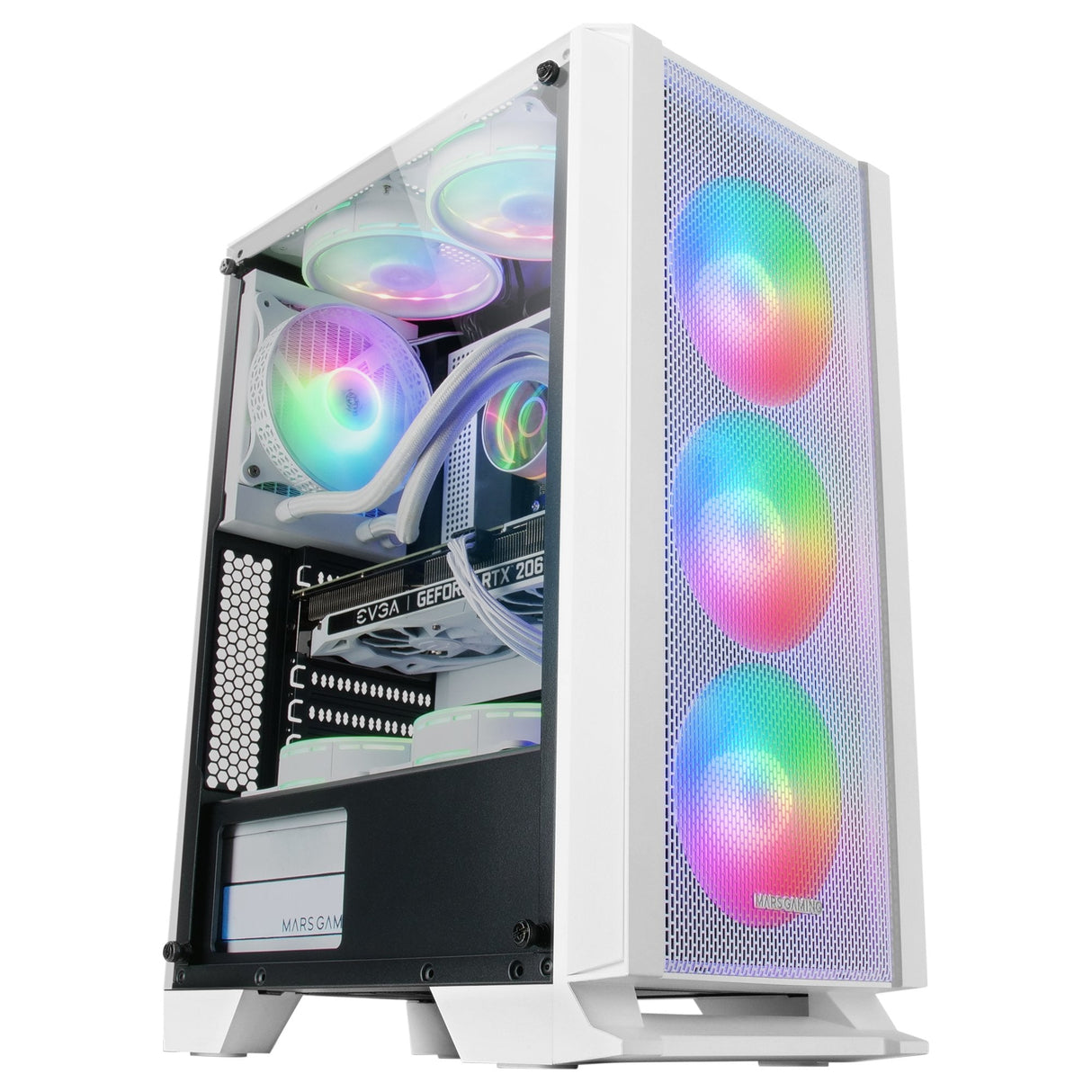 Caja Pc Marsgaming Atx Mcc Frgb Blanco