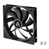 EAN 4895213703291 - ARCTIC F12 Carcasa del ordenador Ventilador 12 cm Negro 5 pieza(s) imagen 2