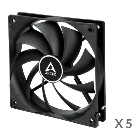 EAN 4895213703291 - ARCTIC F12 Carcasa del ordenador Ventilador 12 cm Negro 5 pieza(s) imagen 2