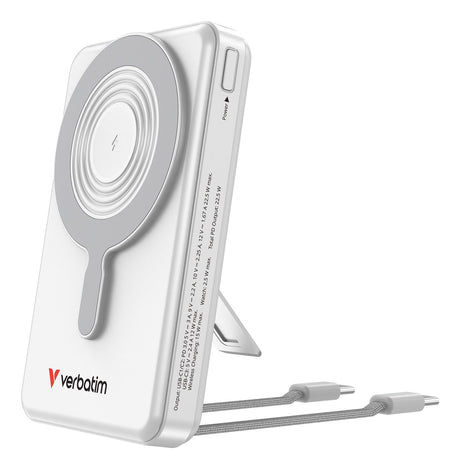 EAN 0023942322733 - Verbatim 32273 batería externa Polímero de litio 10000 mAh Cargador inalámbrico Plata imagen 1