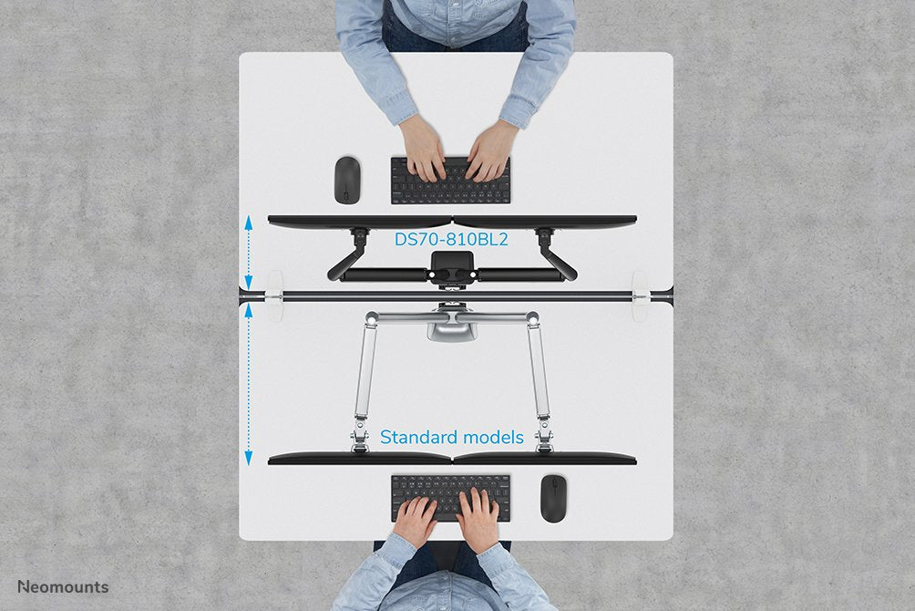 Neomounts By Newstar Soporte De Escritorio (Desk Mount Dual 17-32 Slim)