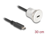 EAN 4043619881833 - DeLOCK 88183 cable USB 0,3 m USB C Negro, Plata imagen 2