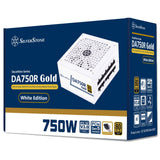 Fuente De Alimentación Silverstone Sst-Da750r-Gma-Www  Para Pc Blanca, 1x Atx3.0 De 12 Pines, 4x Pcie, Gestión De Cables, 750 Vatios Sst-Da750r-Gma-Www