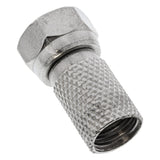 Inline F-Plug Macho Para Cable Coaxial Con Cubierta De Cable De 7,5 Mm