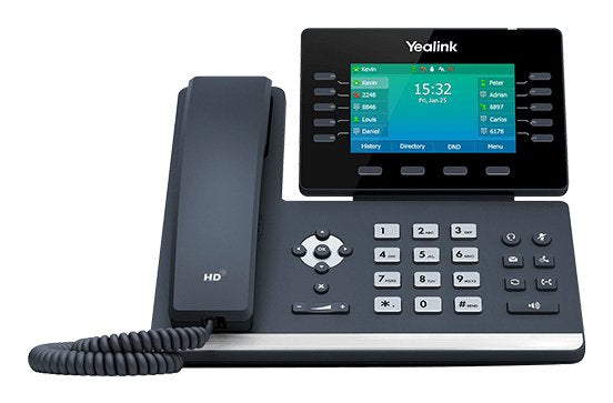 Sip-T54w Ip Phone Black Wired  Handset Lcd 10 Lines Wi-Fi