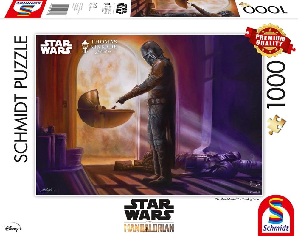 EAN 4001504573768 - Schmidt Spiele Thomas Kinkade Studios: Star Wars The Mandalorian – Turning Point Puzzle rompecabezas 1000 imagen 1