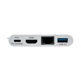 Tripp Lite U444-06n-Hgu-C Adaptador Multipuerto Usb-C Con Hdmi, Puerto Usb 3.0, Gbe, Carga Pd De 60w, Hdcp, Blanco