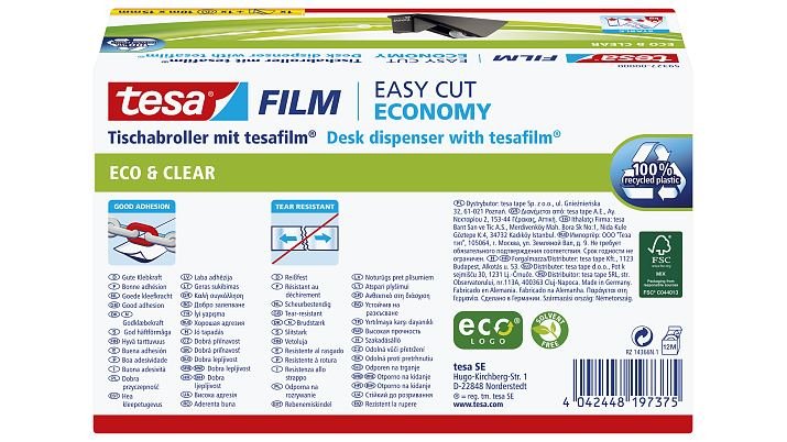 Tesa 59327 Cinta Adhesiva De Plástico Negro