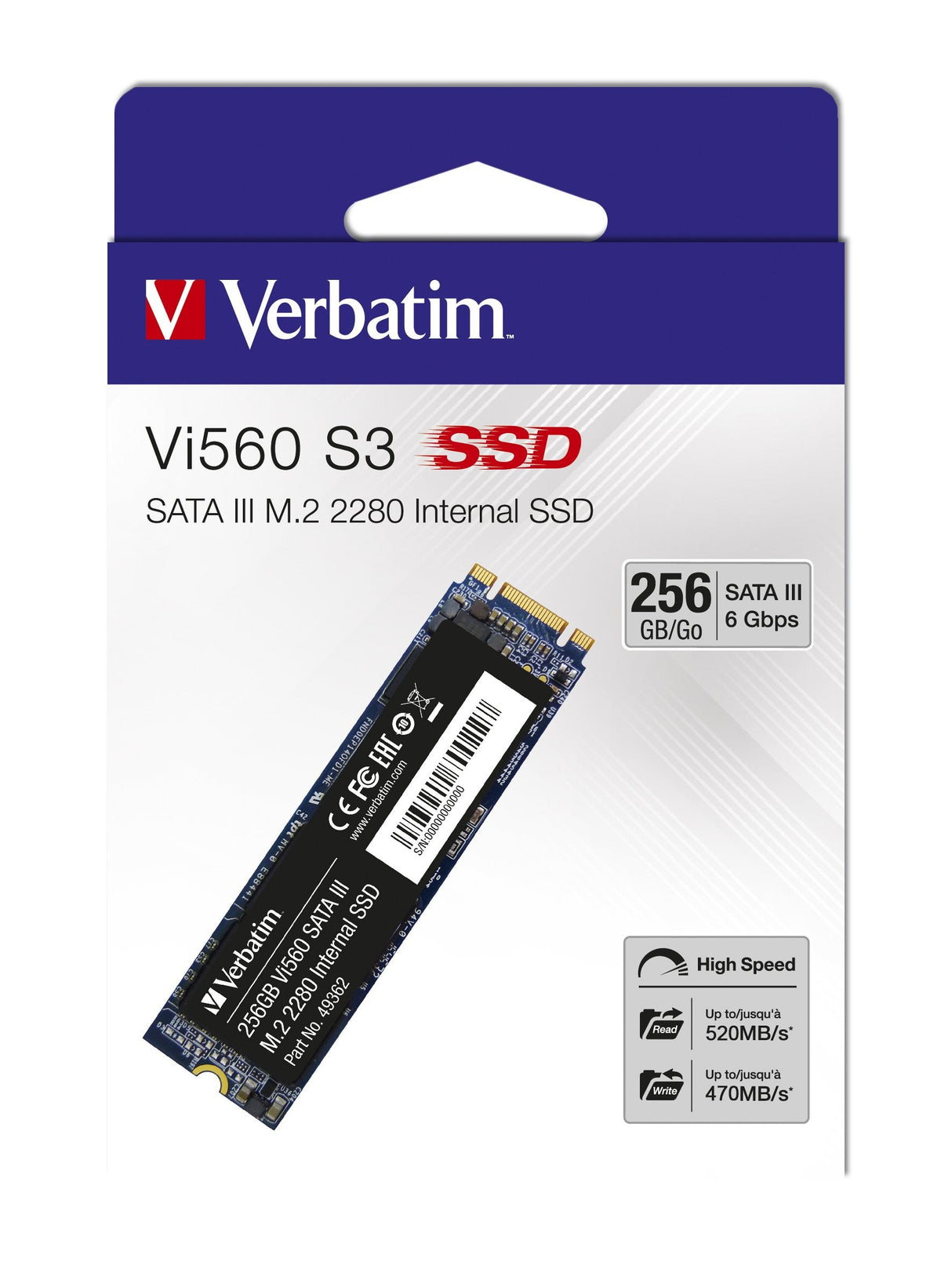EAN 0023942493624 - Verbatim Vi560 S3 Serial ATA III 3D NAND imagen 1