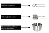Unold Hand Blender Con Mixing Bowl Hannah White Silver (78720)