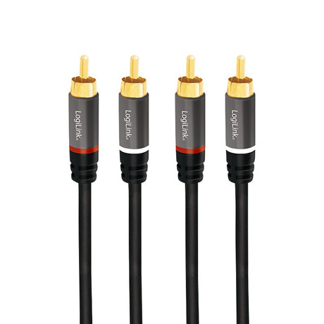 EAN 4052792052466 - LogiLink CA1209 cable de audio 10 m 2 x RCA Negro imagen 2