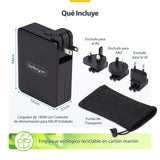 EAN 0065030911696 - StarTech.com 3114GCU-WALL-CHARGER cargador de dispositivo móvil Universal Negro Corriente alterna Carga r imagen 18