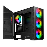 Caja Pc Savio Prime X1 Argb Glass Black