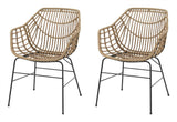 Silla  Jysk  Ilderhuse Natural (2 Piezas)