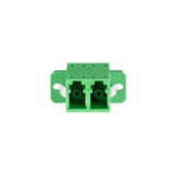 Logilink Fiber Adapter Lc Duplex, 12 Pieces, With Flange, Verde
