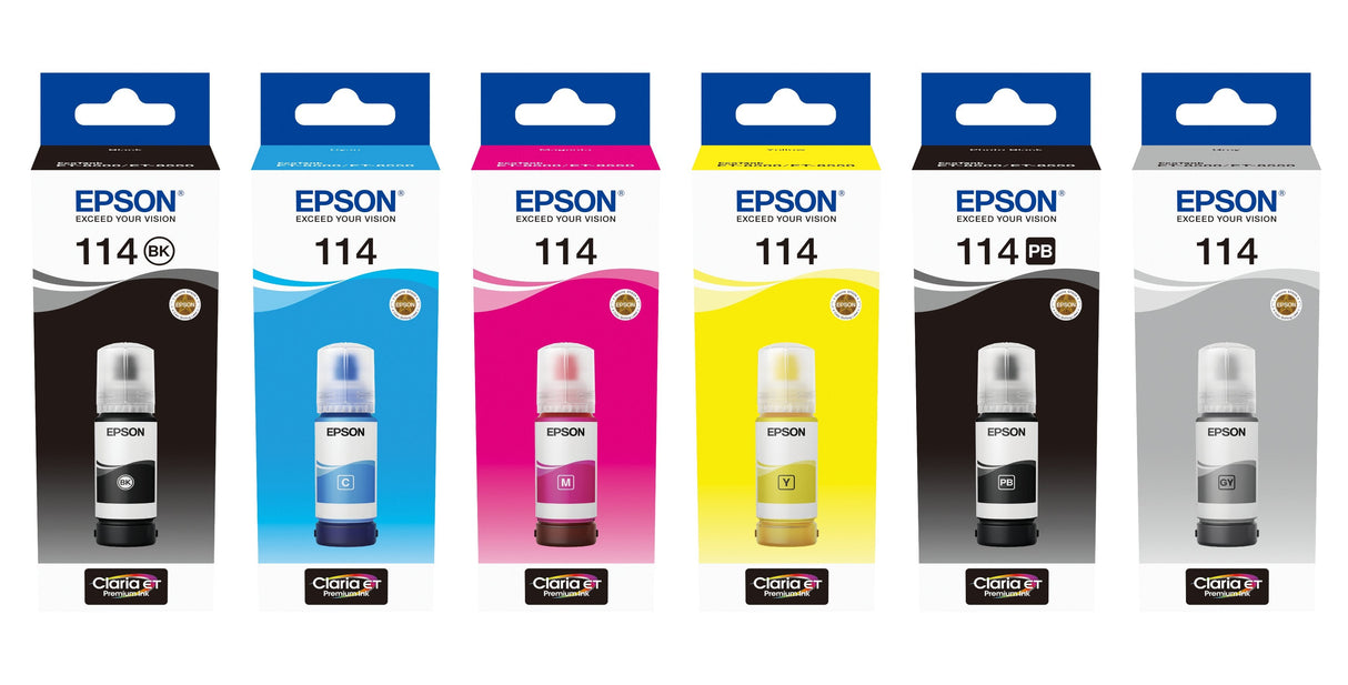 Epson Botella Tinta Ecotank 114 Magenta 70ml