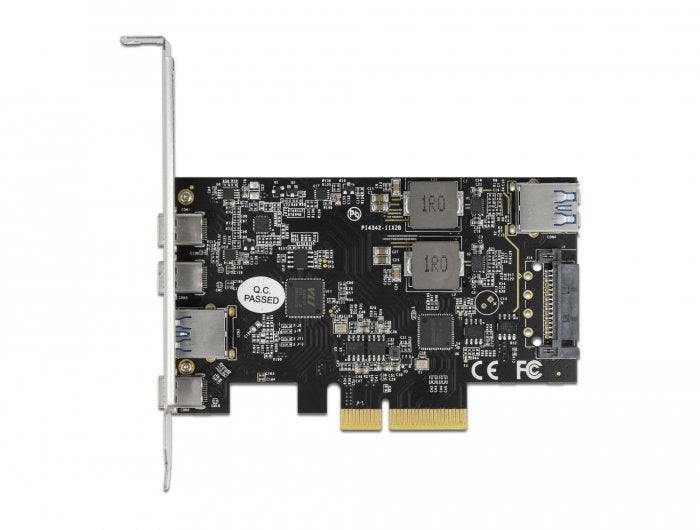 Delock 90060 Tarjeta Y Adaptador De Interfaz Interno Usb 3.2 Gen 2 (3.1 Gen 2), Controlador Usb Pcie, Usb 3.2 Gen 2 (3.1 Gen 2), Perfil Bajo, Pci 3.0, Sata De 15 Pines, 10 Gbit/S