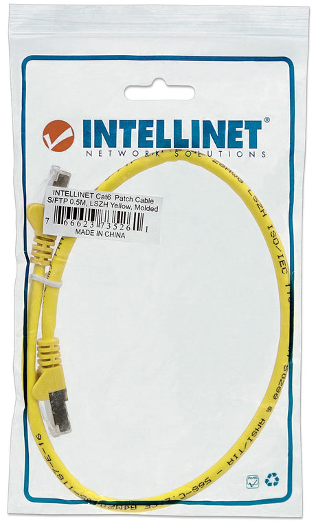 EAN 0766623350501 - Intellinet 350501 cable de red Amarillo 3 m Cat6a S/FTP (S-STP) imagen 5