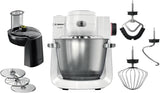 Robot De Cocina Bosch Home Mums6ew13d Blanco/Acero Inoxidable, 1.600 Vatios, Serie 6 Mums6ew13d