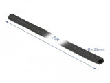 Tubo Termorretráctil De Tela Delock 2 Mx 25 Mm Tasa De Contracción 2: 1 Negro