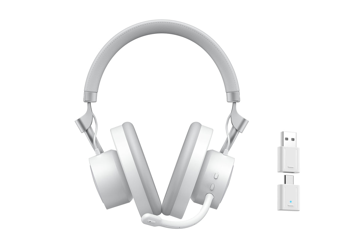 Auriculares Havit Fuxi-H8  Con Cable/Inalámbricos Para Juegos (Blancos)