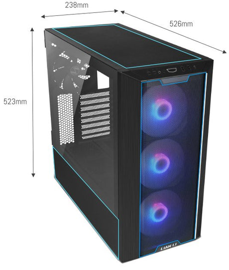EAN 4718466011794 - Lian Li Lancool III Midi Tower Negro, Transparente imagen 6