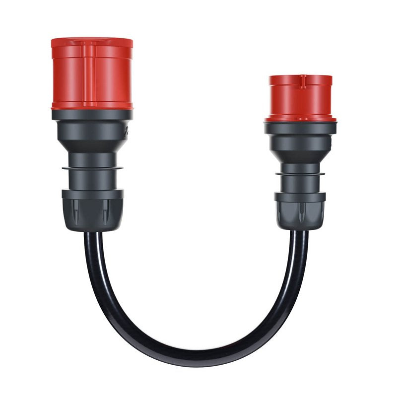 Adaptador Go-E Para Gemini Flex 22 Kw, Cee Rojo Corriente Trifásica 32a > Cee Rojo 16a (Negro, 30cm) Ch-04-03