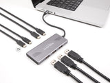 Hub Delock 7 Port Usb 10 Gbps Mit 4 X Usb Type-C Buchse Und 3 X Usb Typ-A Buchse Mit Pd 80 W
