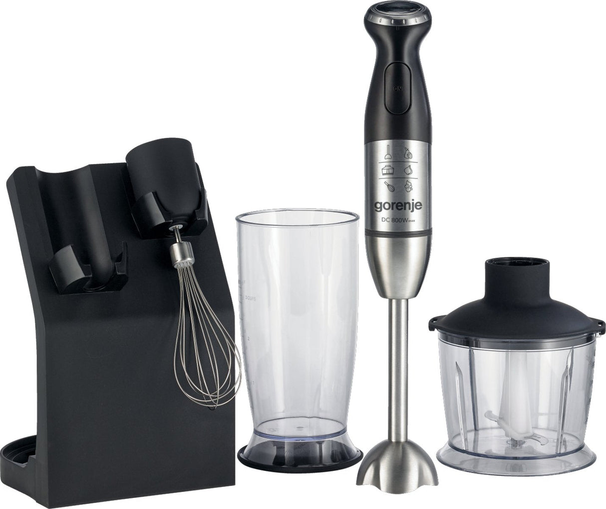 Gorenje Hbc807qb 0,5 L Batidora De Mano 800 W Negro, Acero Inoxidable