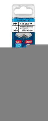 Bosch Professional Expert Taladro Percutor Sds-Plus-7x, Ø 8 Mm, 10 Piezas Longitud Útil 100 Mm 2608900167