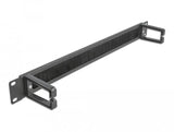 Delock 19? Organizador De Cables Regleta De Cepillo Con 2 Soportes 1 He Negro