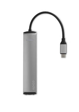 Epico Hub Usb-C A 4k Hdmi  3usb-A  Usb-C  Ethernet - Plata