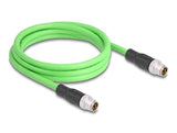 Delock 80437 Cable M12 Codificado X 8 Pin Macho A Macho Pur (Tpu) 2 M