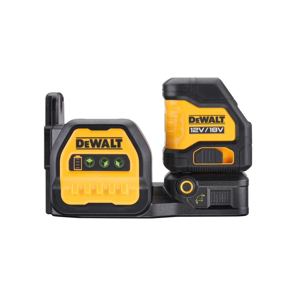 Láser De Líneas Cruzadas Dewalt Dce088ng18, 12/18 Voltios, Láser De Líneas Cruzadas Negro/Amarillo, Sin Batería Ni Cargador, Líneas Láser Verdes, Caja T Stak Dce088ng18-Xj