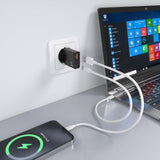 Aisens Cargador Gan Ultra Delgado 30w, 1xusb-C Pd3.0 Qc4.0, 1xusb-A Qc3.0, Negro