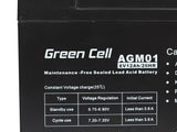 EAN 5902701411473 - Green Cell AGM Battery 6V 12Ah - Batterie - 12.000 mAh Sealed Lead Acid (VRLA) imagen 3