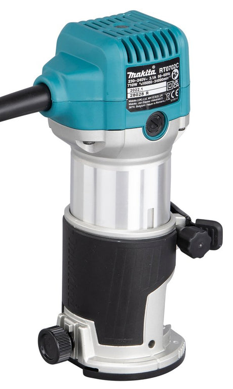 EAN 0088381752695 - Makita RT0702CX2J fresadora y desbastadora Negro, Gris, Verde azulado 34000 RPM 710 W imagen 5