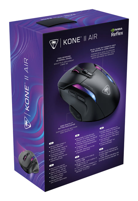 EAN 0731855711048 - Turtle Beach Kone II Air ratón Juego mano derecha RF Wireless + Bluetooth Óptico 26000 DPI imagen 10