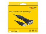 Delock Adapter Usb 2.0 Typ-A Stecker Zu 1 X Seriell Rs-422 485 Db9