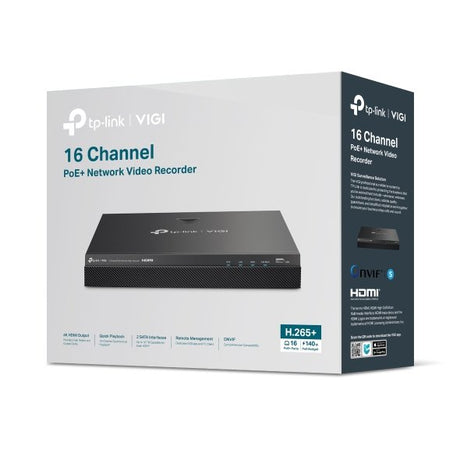 EAN 4895252504026 - TP-Link VIGI NVR2016H-16MP Grabadore de vídeo en red (NVR) Negro imagen 4