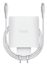Cargador De Pared Gan Trust Maxo 100w 2xusb Tipo-C Incluye Cable Usb Tipo-C 100w